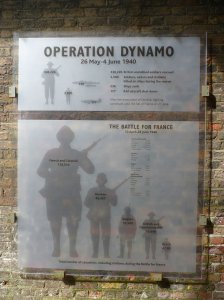Info board on the wartime tunnels