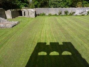 The gatehouse shadow