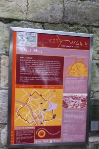 Information board at Baille Hill