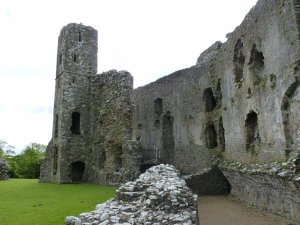 Remains of the chapel and the grand porch tower