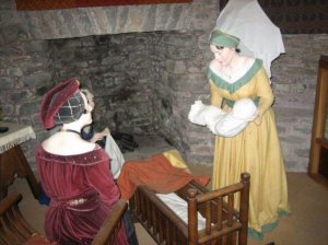 Waxwork of the new-born Henry VII