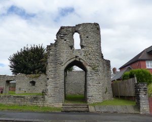 The remains of the gatehouse
