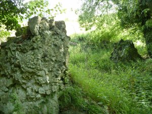 Stonework destroyed after the civil war