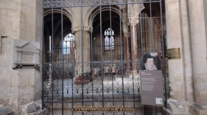 Former tomb of Mary Queen of Scots: She was later moved to Westminster Abbey by her son James I