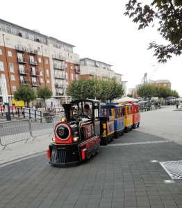 The children's train on the promenade