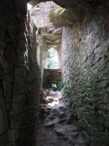 What is left of the starwell up to the first floor
