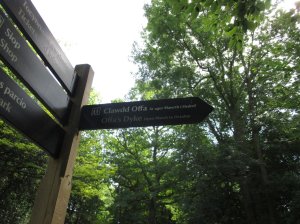 Offa's Dyke runs through the castle grounds