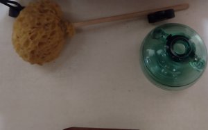 A big hit with children- an example of the sponge on a stick used as toilet paper by the Romans!