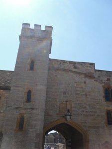 The tower on the gatehouse