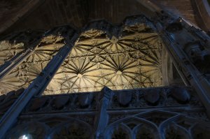 Vaulted ceiling in the chantry chapel