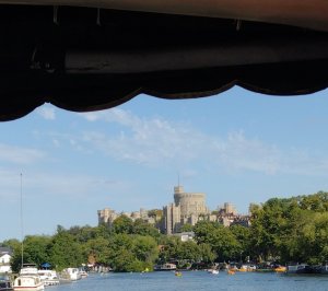 View of the castle taken while on the boat trip on the Thames