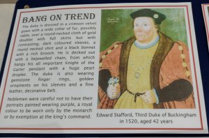 Information on the Duke of Buckingham, a former owner of the castle (courtesy of the museum)