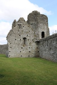 The remains of the north tower