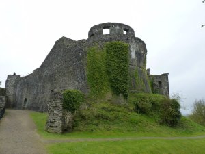 The distinctive round tower