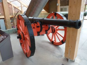 Artillery on display