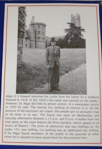 Sir Algar Howard, castle owner in the 1950's
