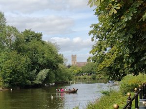 ferry in action- crossing the river
