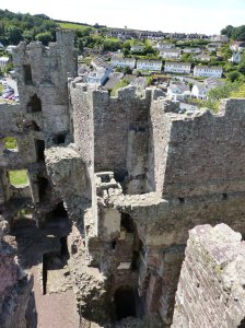 View of the ruins from the tower