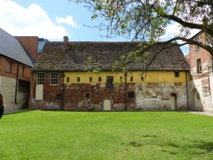 The scriptorium, where the friars copied manuscripts, is the most complete building on the site
