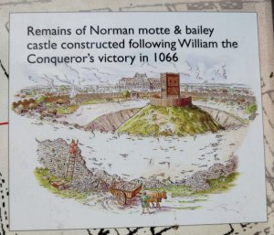 Infoon the castle from Priory Park
