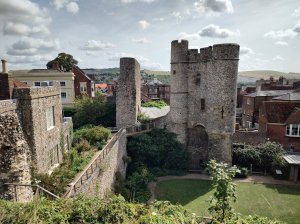 The Barbican, as seen from the top of the motte
