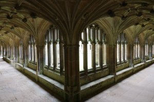 The abbey cloisters