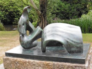 The Henry Moore sculpture in the grounds