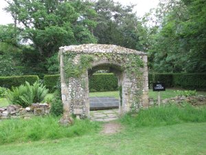 Archway in the well garden