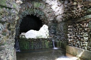 Inside the grotto