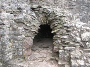 The oven behind the west tower