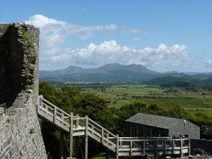 Views towards the mountains of Snowdonia