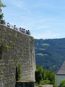 Tourists admiring the view