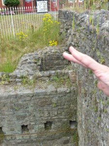 The castle cellars and a hand!