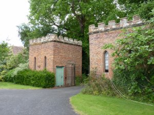 The gatehouses today- the originals were considerably more menacing, with a portcullis and drawbridge across the moat!
