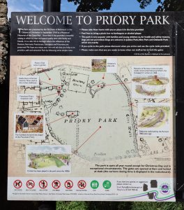 Info board from Priory Park