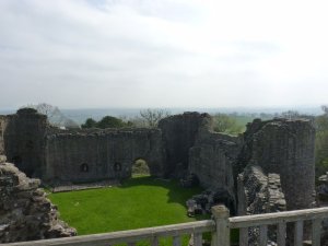 View of the inner ward from the tower