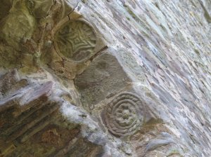 The castle still retains some decorative features	