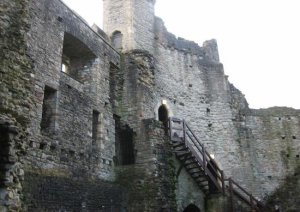 Inside the keep - steps to the tower