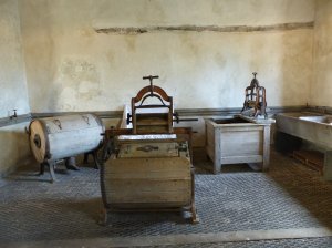 Inside the castle laundry