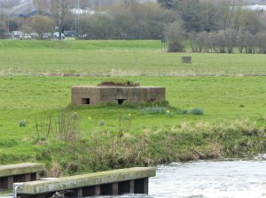 WWII pillbox by the river Tame