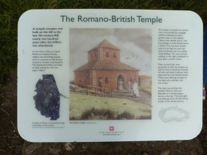How the temple might have looked, courtesy of an English Heritage notice board
