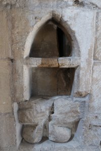 Stone basin, or piscina