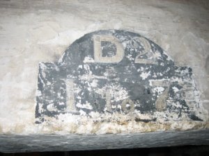 Detail above the door in the Georgian prison building