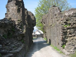The remains of the gatehouse