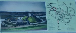Map of the castle site (click to enlarge)