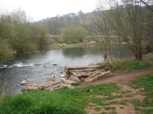The river Monnow runs alongside the castle
