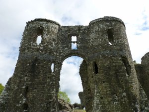 View of the gatehouse; Originally approached from a across a drawbridge