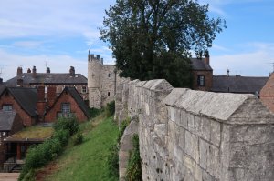 The wall with Micklegate in the distance