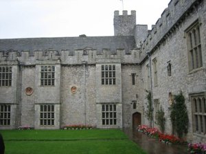 Entrance to the dining hall & library