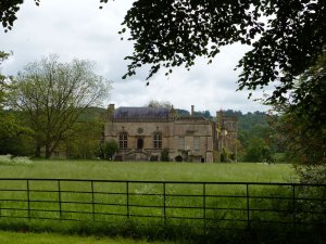 View of the abbey across the fields